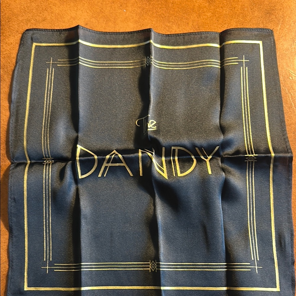Penhaligon’s “The Dandy” Black and Gold Scarf